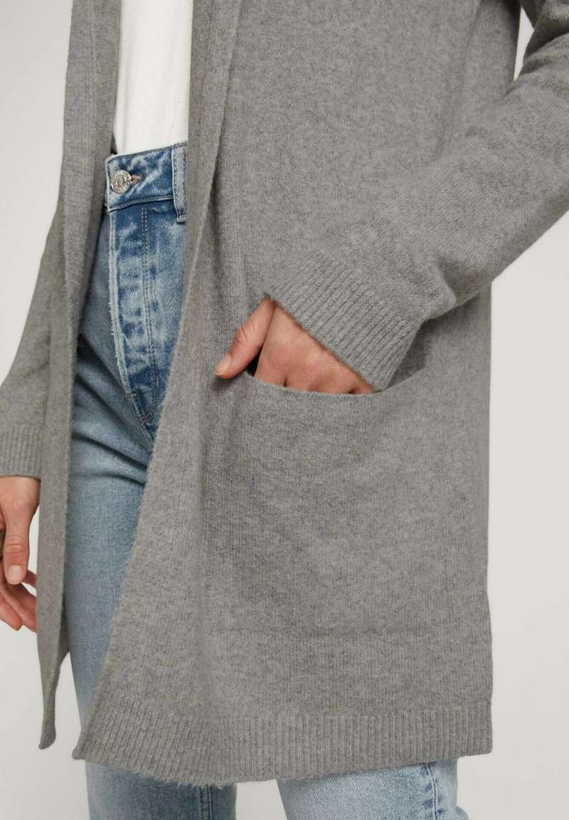 Damen Strickjacken | TOM TAILOR MIT KAPUZE Strickjacke silver grey melange/hellgrau-meliert - JY99539 Damen Strickjacken | TOM TAILOR MIT KAPUZE Strickjacke silver grey melange/hellgrau-meliert - JY99539