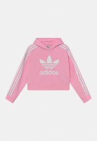 adidas Originals CROPPED HOODIE - Luvtröja - true pink/white