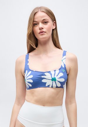 ESSENTIALS BRALETTE - Sutien costum de baie din două piese - blue