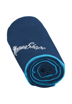 Strandtuch - blau   hellblauer rand