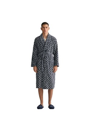 GANT UNISEX  PATTERN ROBE FROTTEEVELOURS - Accappatoio - blau