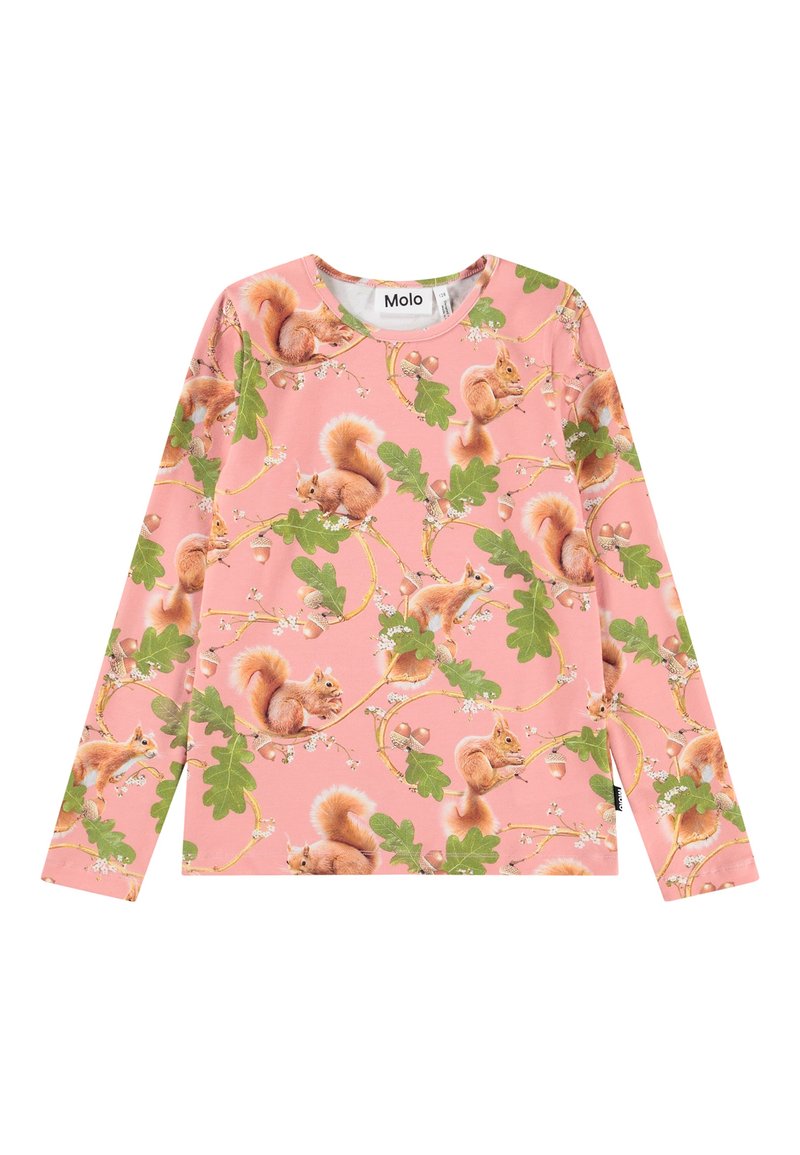 Molo LONG SLEEVES - Hosszú ujjú felső - rose/green