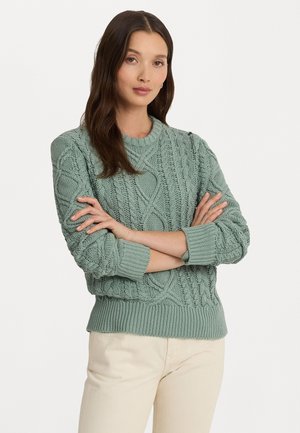 HILVAITE LONG SLEEVE - Strikkegenser - soft laurel