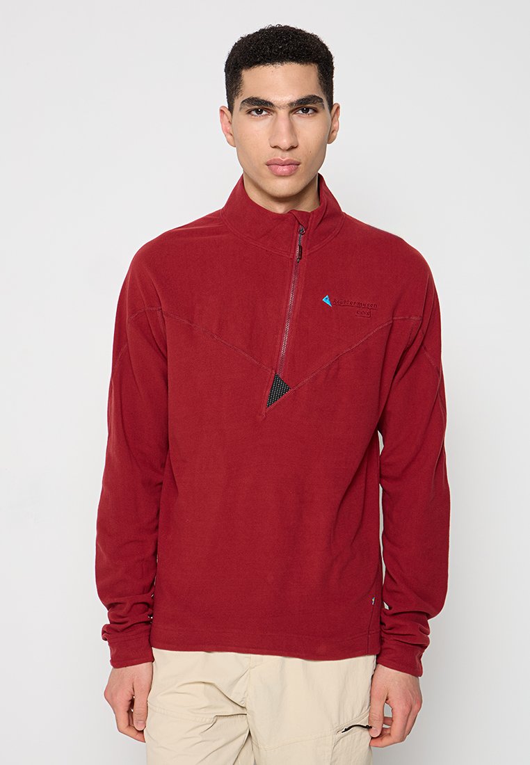 Klättermusen Fleece trui donkerrood