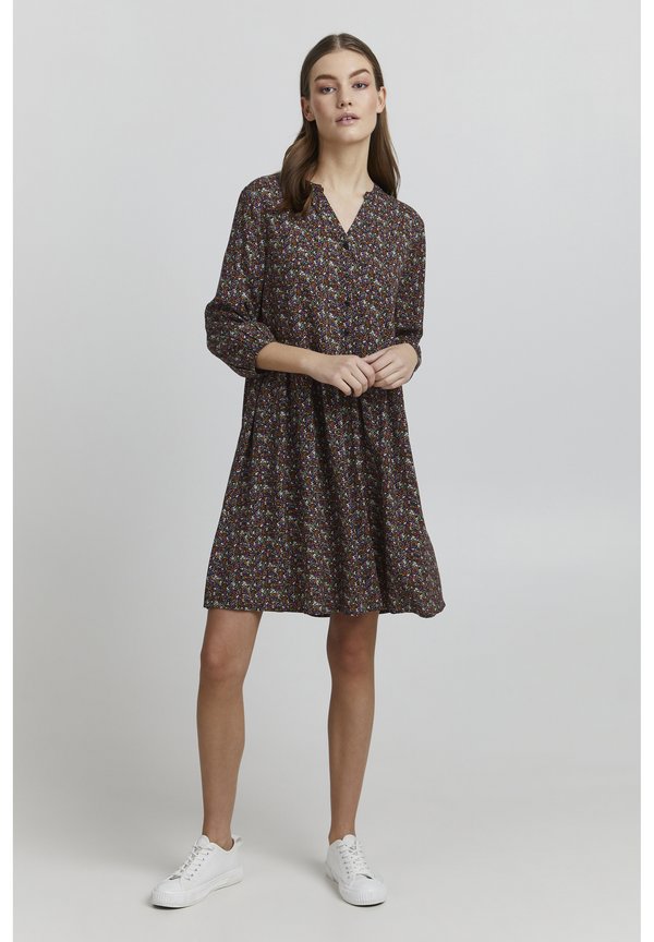 OXElva - Day dress - burnt orange mix2