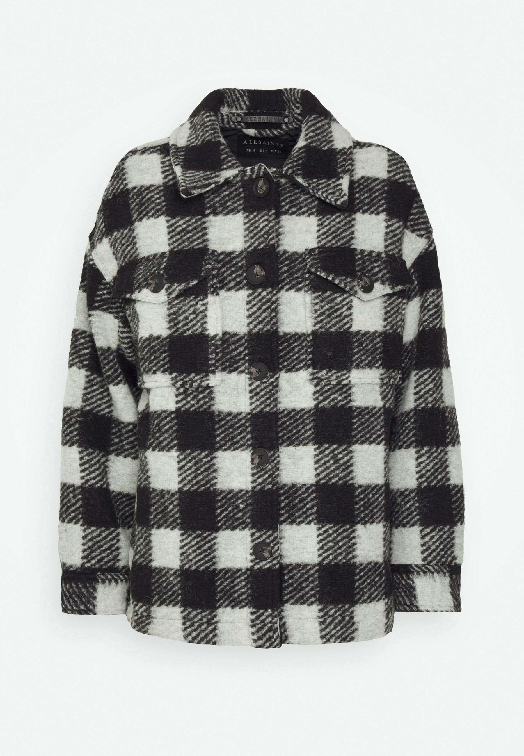 black and white square jacket