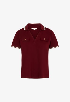 Morgan, MORGAN MORGAN FITTED POLO T-SHIRT - Poloshirt - bordeaux
