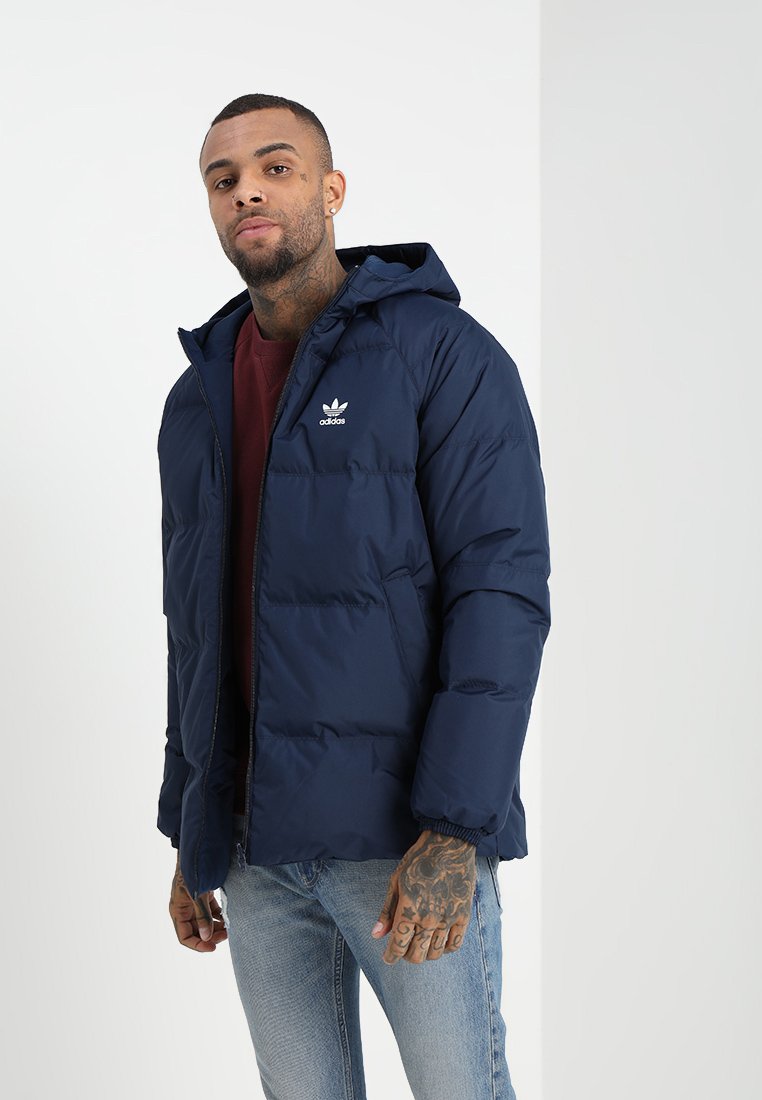 adidas Originals HOOD Daunenmantel conavy Adidas Männer Originals Daunen Mantel gefütterte Jacke