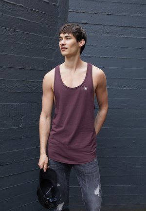 LASH MUSCLE TANK - Top - red
