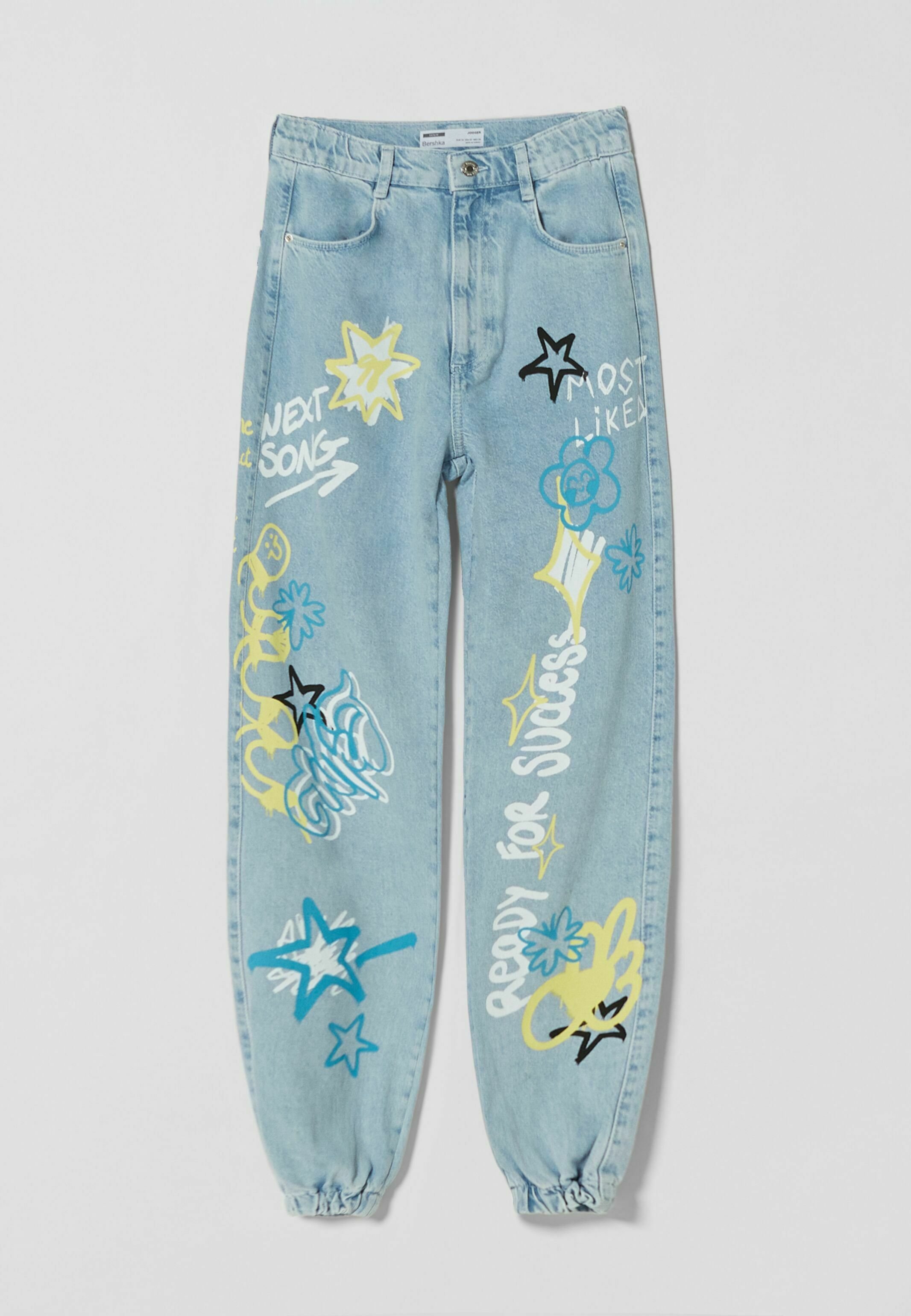 Bershka Jeans Tapered Fit - light blue 