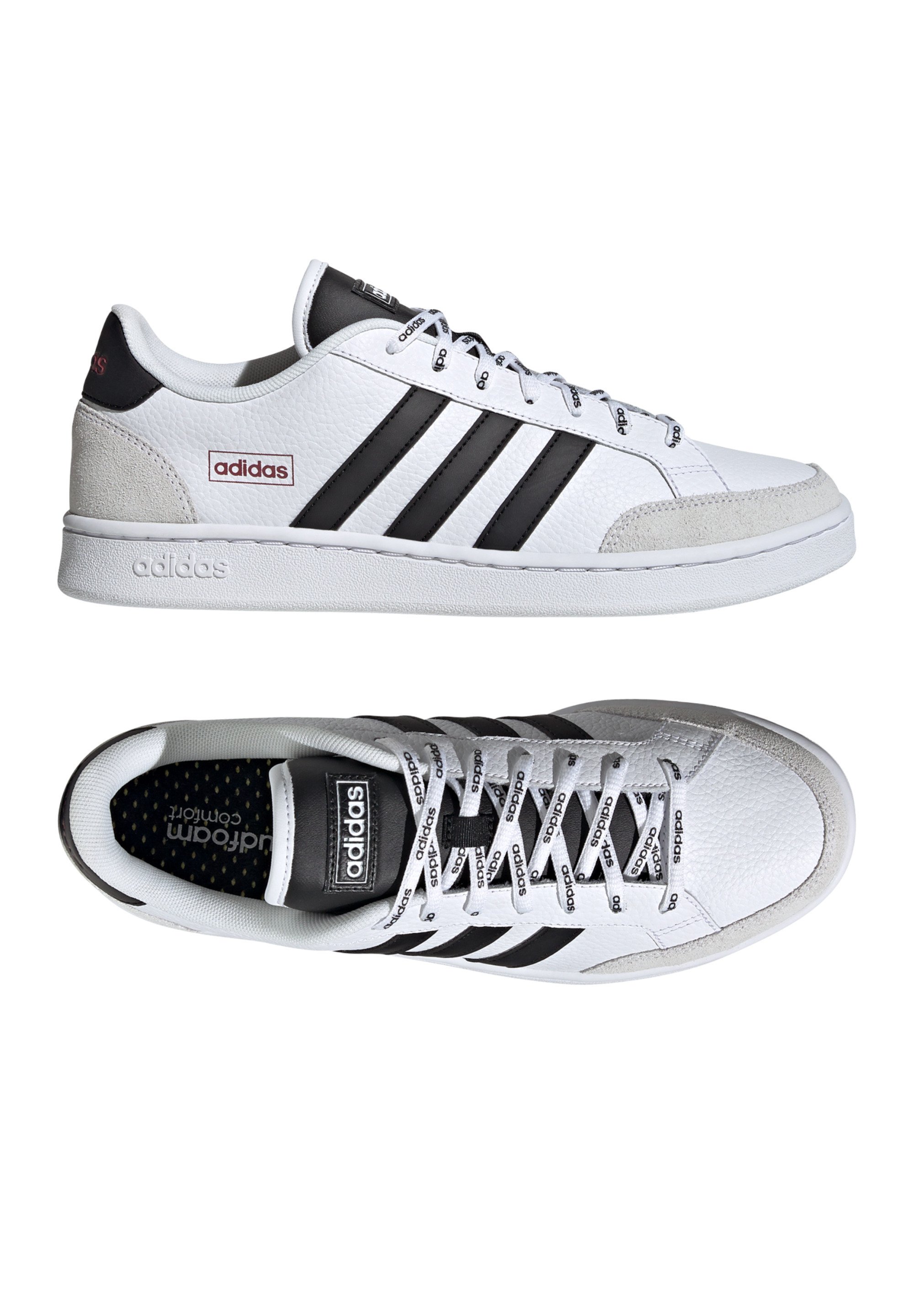 adidas Performance Sneaker low - weissschwarzrot/weiß - Zalando.de