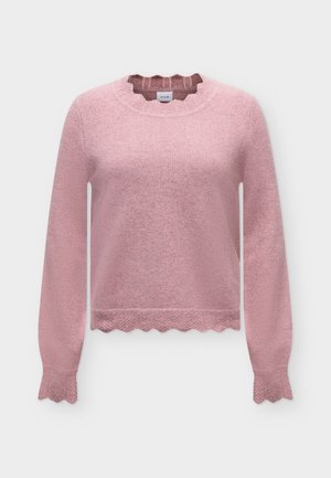 VILA, VINIKOLINA O NECK  - Striktrøje - rosa
