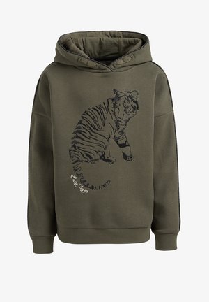 Felpa con cappuccio - khaki