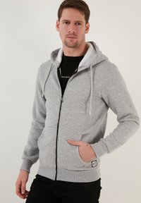 Buratti Felpa con zip - grey melange