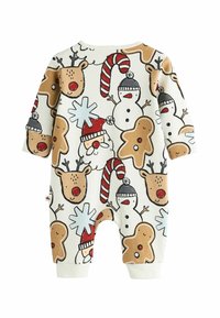 Next CHRISTMAS  - REGULAR FIT - Salopetă - ecru