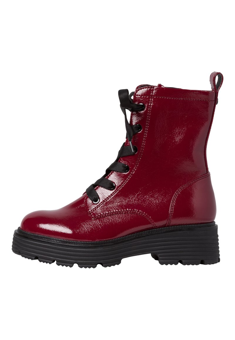 Damen Ankle Boots | Tamaris Plateaustiefelette dk scarlet pat/bordeaux - MJ45295 Damen Ankle Boots | Tamaris Plateaustiefelette dk scarlet pat/bordeaux - MJ45295