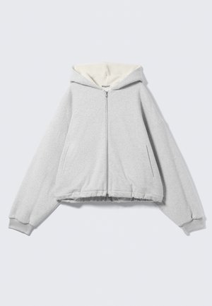 Weekday HOODIE - Jachetă subțire - grey melange