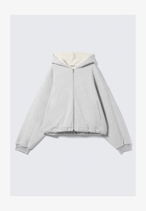 Weekday HOODIE - Jachetă subțire - grey melange