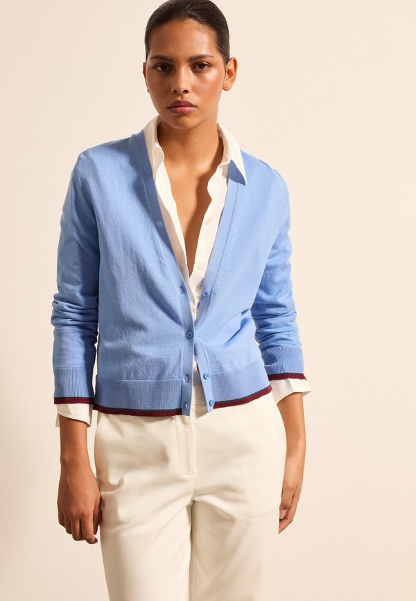 WITH EDGING - Strickjacke