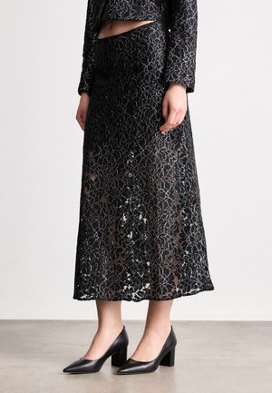 SKIRT - Jupe trapèze - black