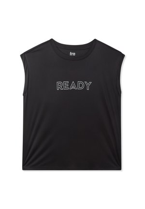 Terranova, SP.LARGA MORBIDA ST.IRRIDISCENTE  - T-shirt con stampa - nero