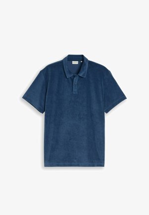 TOM TAILOR, TOWELING POLO - Polo - dark duck blue