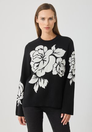 Maglione - black_off white