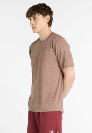 ATHLETICS - Basic T-shirt - earth shadow heather