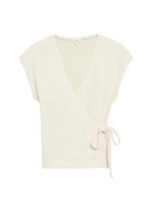 s.Oliver, T-SHIRT - T-shirt print - helles beige