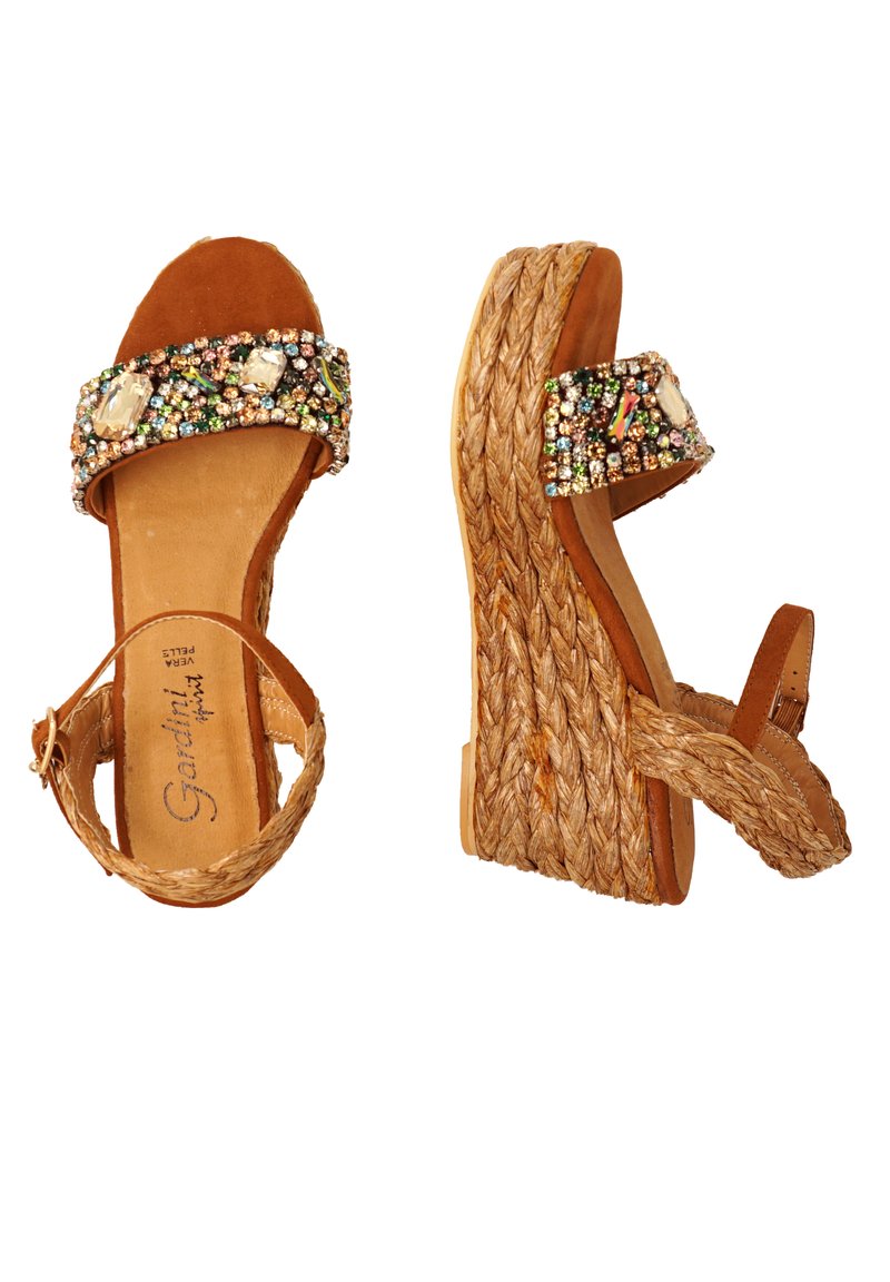 Damen Pumps | GARDINI SPIRIT Keilsandalette camel - VJ82077 Damen Pumps | GARDINI SPIRIT Keilsandalette camel - VJ82077