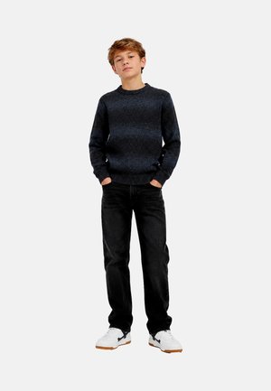 Jack & Jones, JACK & JONES PULLOVER NORREBRO STRICKPULLOVER - Trui - blau