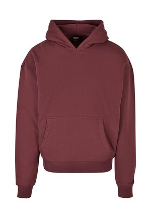 Urban Classics ULTRA HEAVY - Kapucnis pulóver - cherry