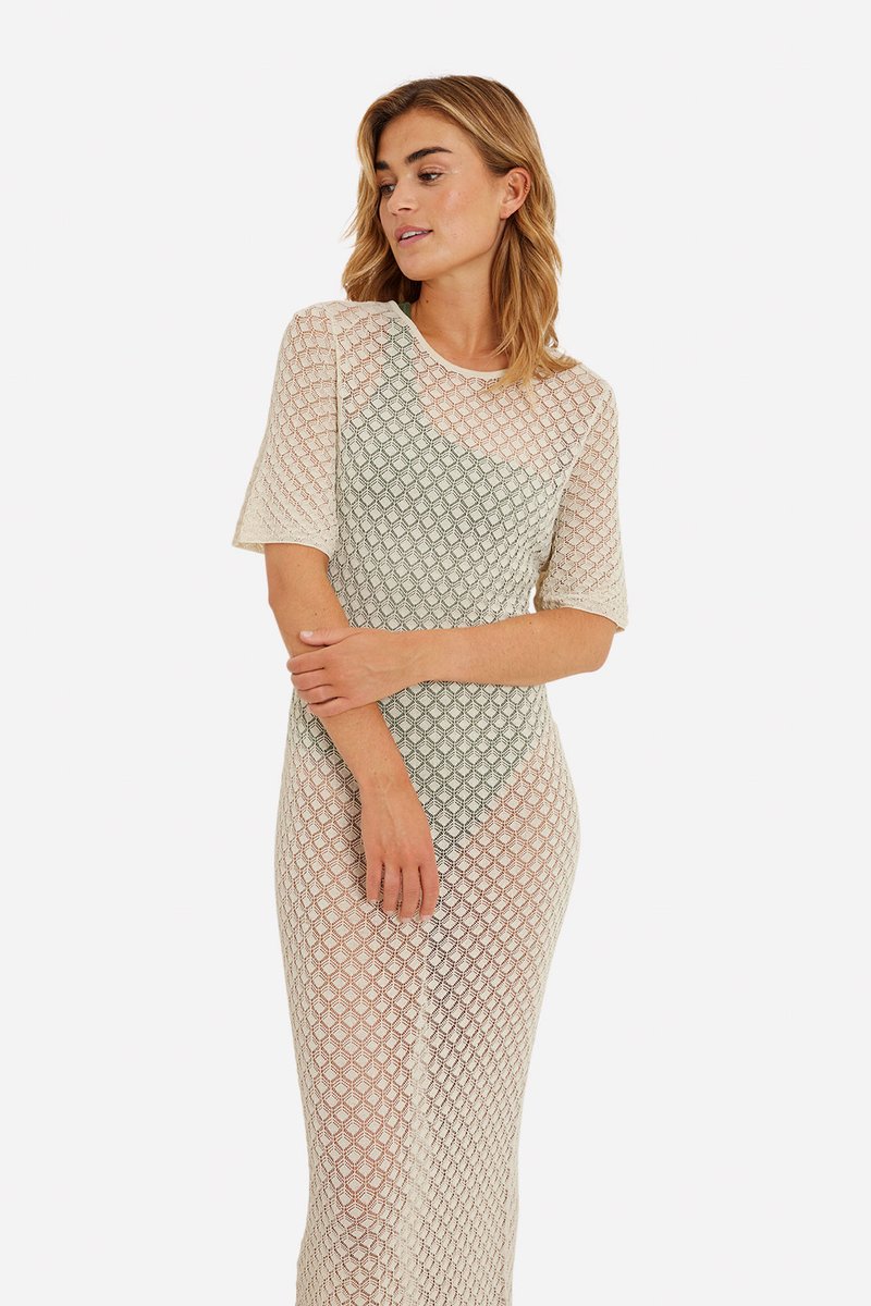 Envii - HAMMER DRESS - Maxi-jurk - oatmeal, Vergroten