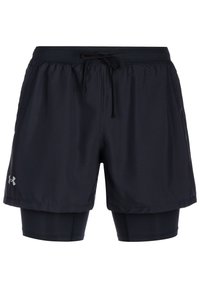 Under Armour - LAUNCH 5'' 2-IN-1 - Pantaloncini 2 in 1 - black black reflective Immagine in miniatura 1