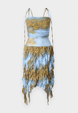 AVAVAV SMOCK DRESS - Kokteilikleit/peokleit - blue/yellow