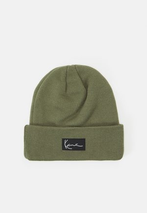 SIGNATURE BEANIE UNISEX - Bonnet - olive