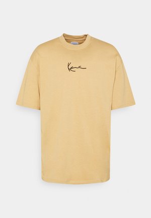 SMALL SIGNATURE ESSENTIAL TEE UNISEX - Print T-shirt - light brown
