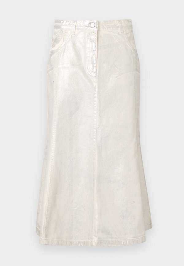 CABREO - Denim skirt - cream2
