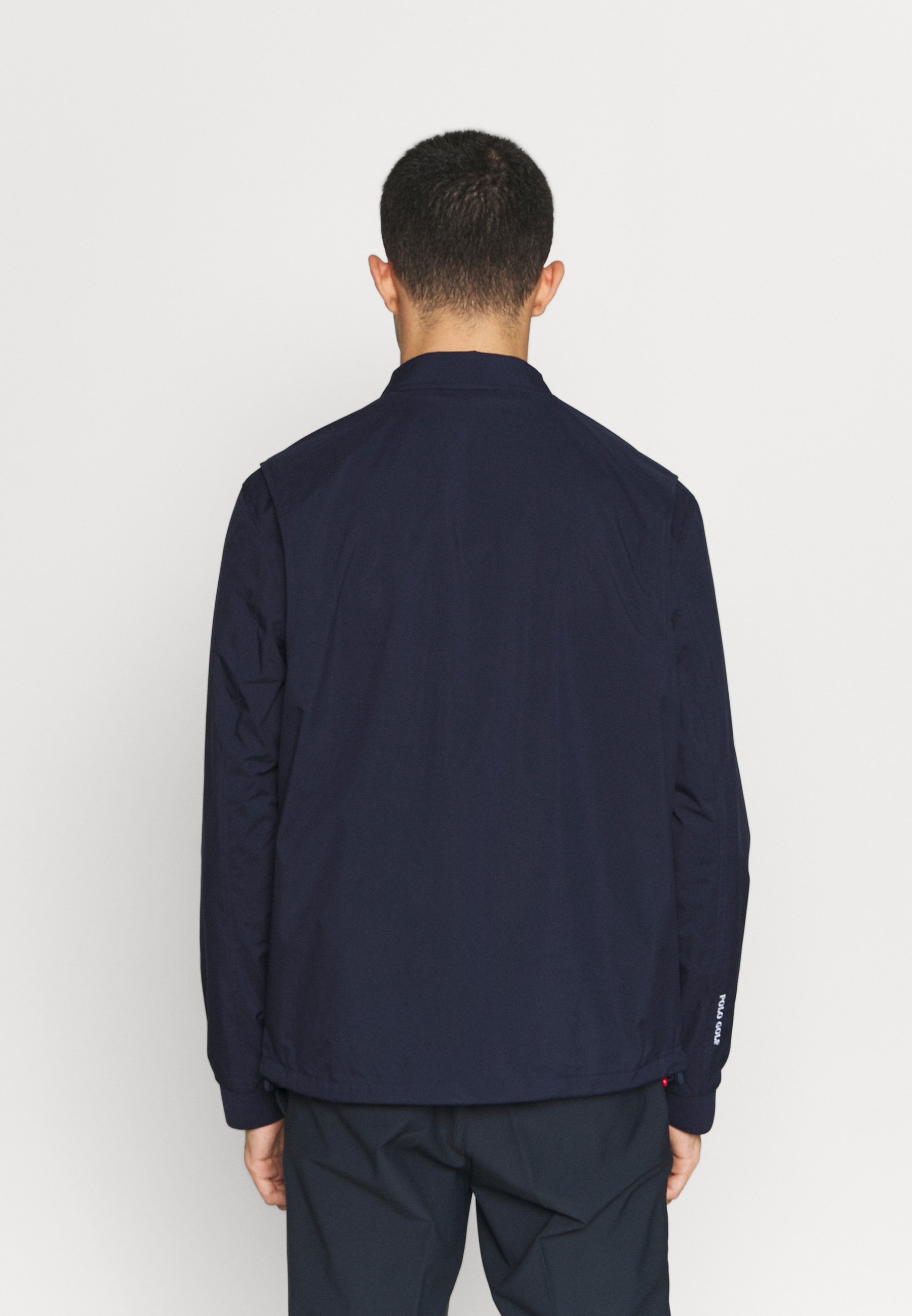 navy swing jacket