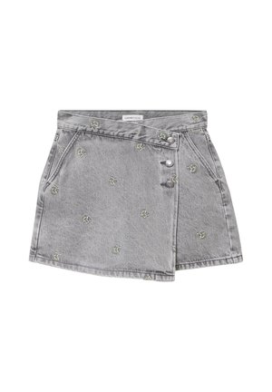 Cache Cache, CACHE CACHE CACHE CACHE KURZ GESCHNITTENER SHORTS IN A-LINIE - Skort - denim gris