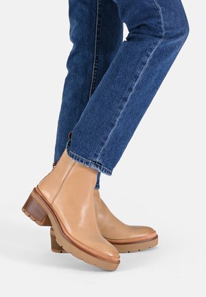 NERINA - Platform ankle boots - camel