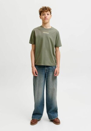 Jack & Jones Junior, T-SHIRT T-SHIRT JUNIOR - T-shirt imprimé - vetiver