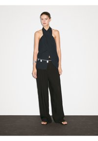 Massimo Dutti - HALTER NECK BACK NECKLINE - Top - blue Thumbnail Image 1