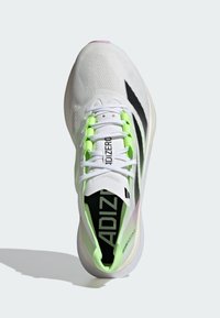 adidas Performance ADIZERO BOSTON 12 - Løbesko til landevejen - cloud white   core black   green spark