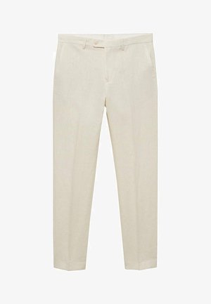Mango AMALFIC - Trousers - off-white