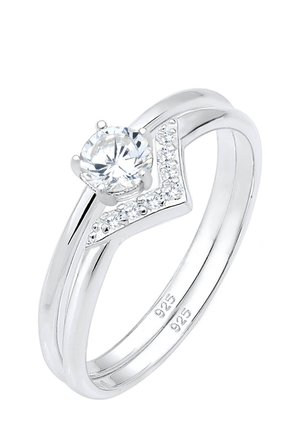 SOLITAIRE GEO - Bague - silberfarben