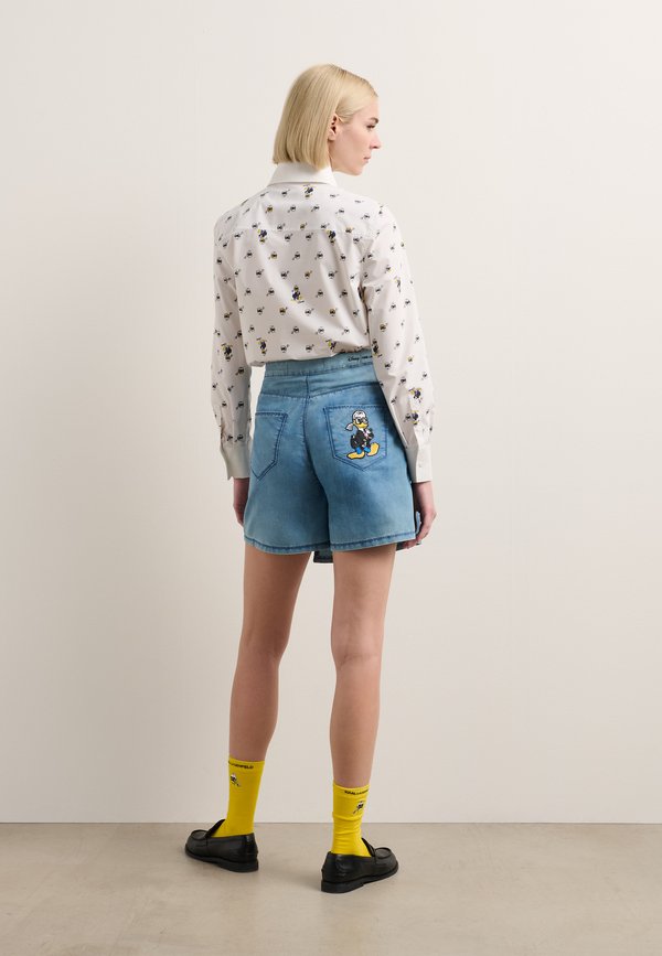 DISNEY PLEATED SKORT - Denim skirt2