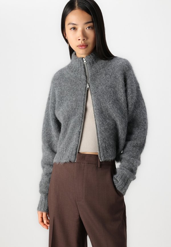 JEANNE - Cardigan - iron gate3