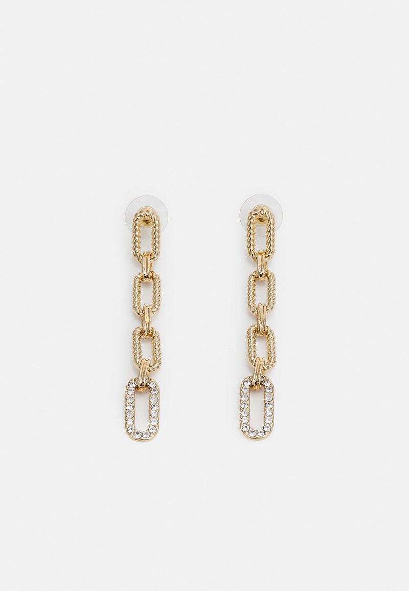 Lauren Ralph Lauren TWISTED ROPE PAVE LINK LINEAR Earrings gold