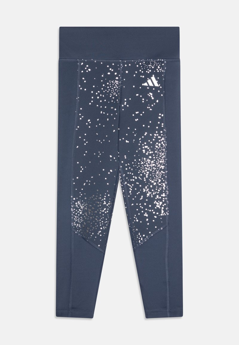 adidas Performance JUNIOR - Tights - preloved ink/silver metallic